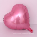 Balões de cor pura de 18 polegadas adoram balões de alumínio do coração vermelho para o dia dos namorados do dia dos namorados de decoração de decoração Globos